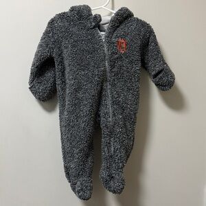 Genuine Merchandise Gray Sherpa Kids Onesie